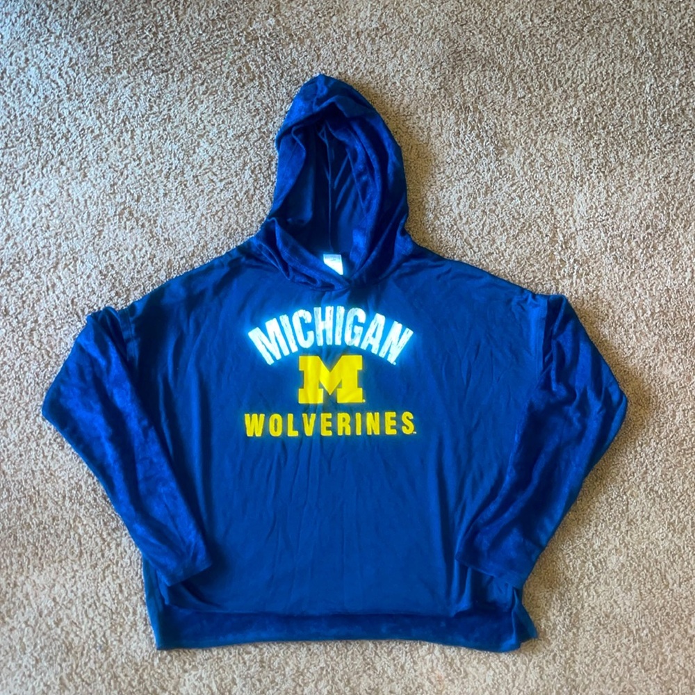 Women’s Michigan Wolverines Crop Hoodie
